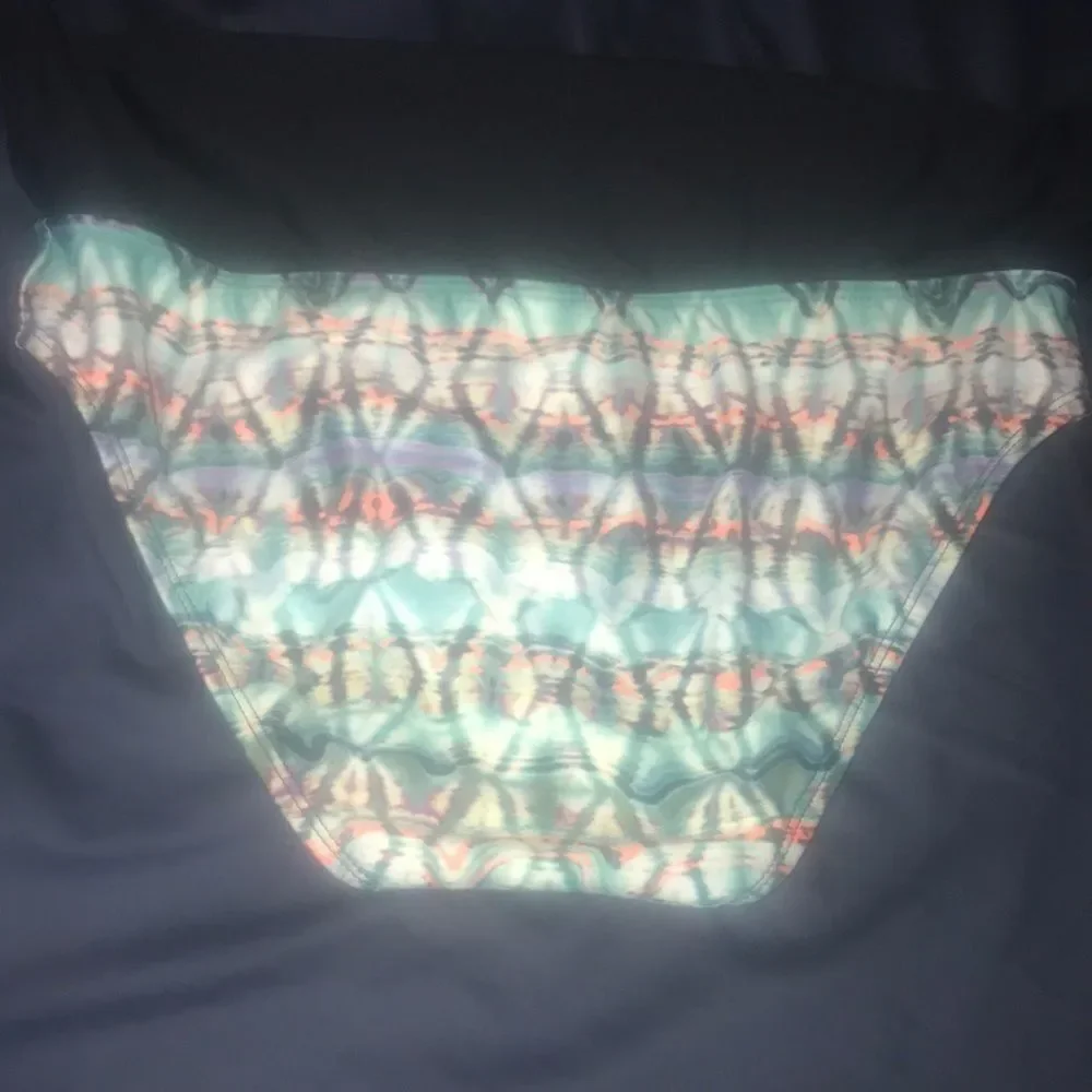 Next L Tadasana Tribal Mint banded bikini bottoms